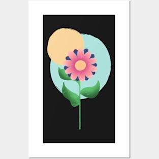 Pink flower Posters and Art